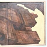 Abstract diptych "deconstructed architecture", France 1970