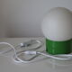 Lampe acier vert opaline