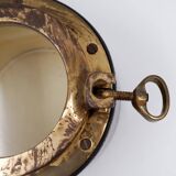 Vintage Dunhill Leather and Brass Cigar Humidor, 1960s