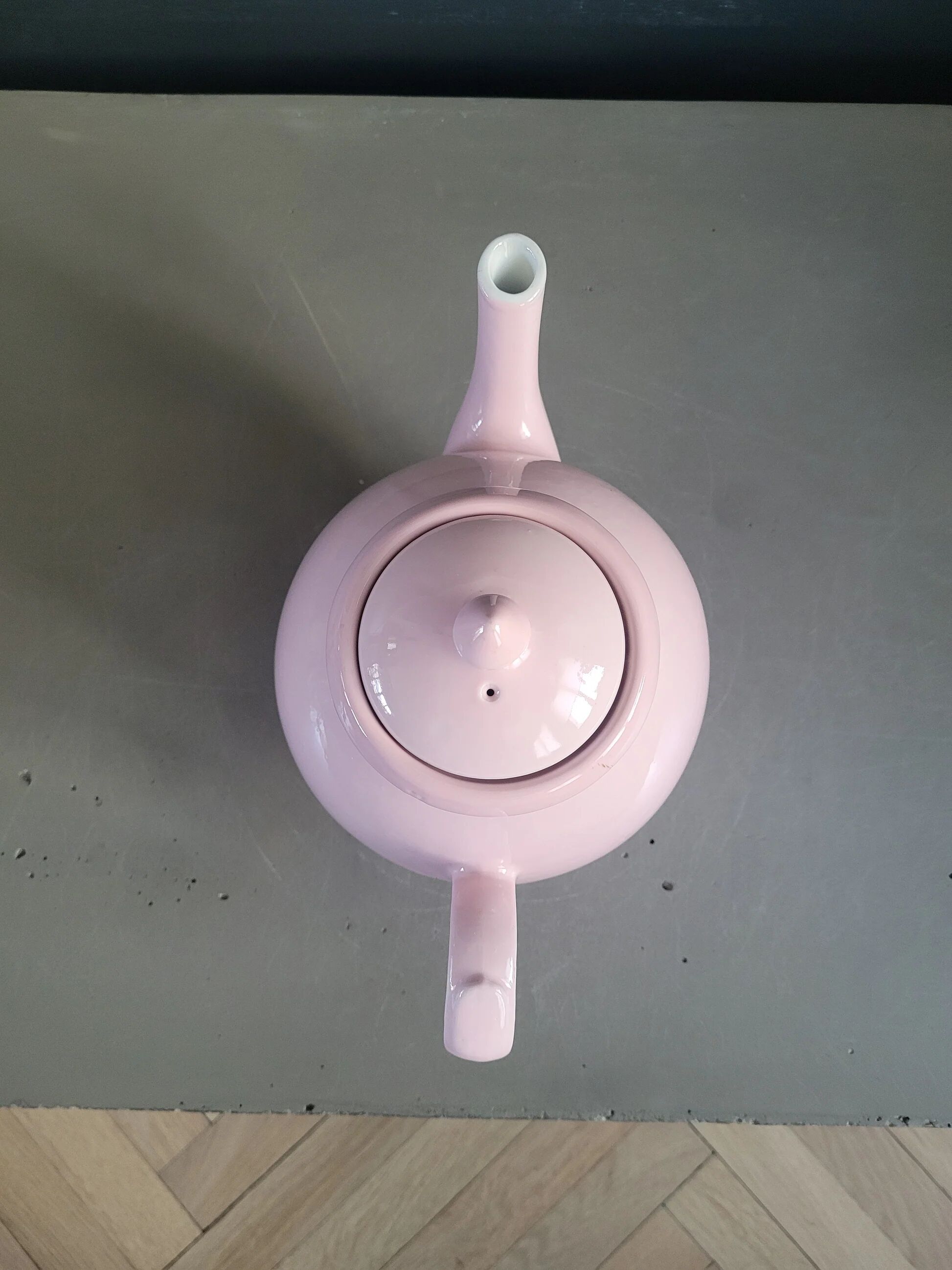 Antique pink porcelain teapot with filter - 1.5L - Ref 886