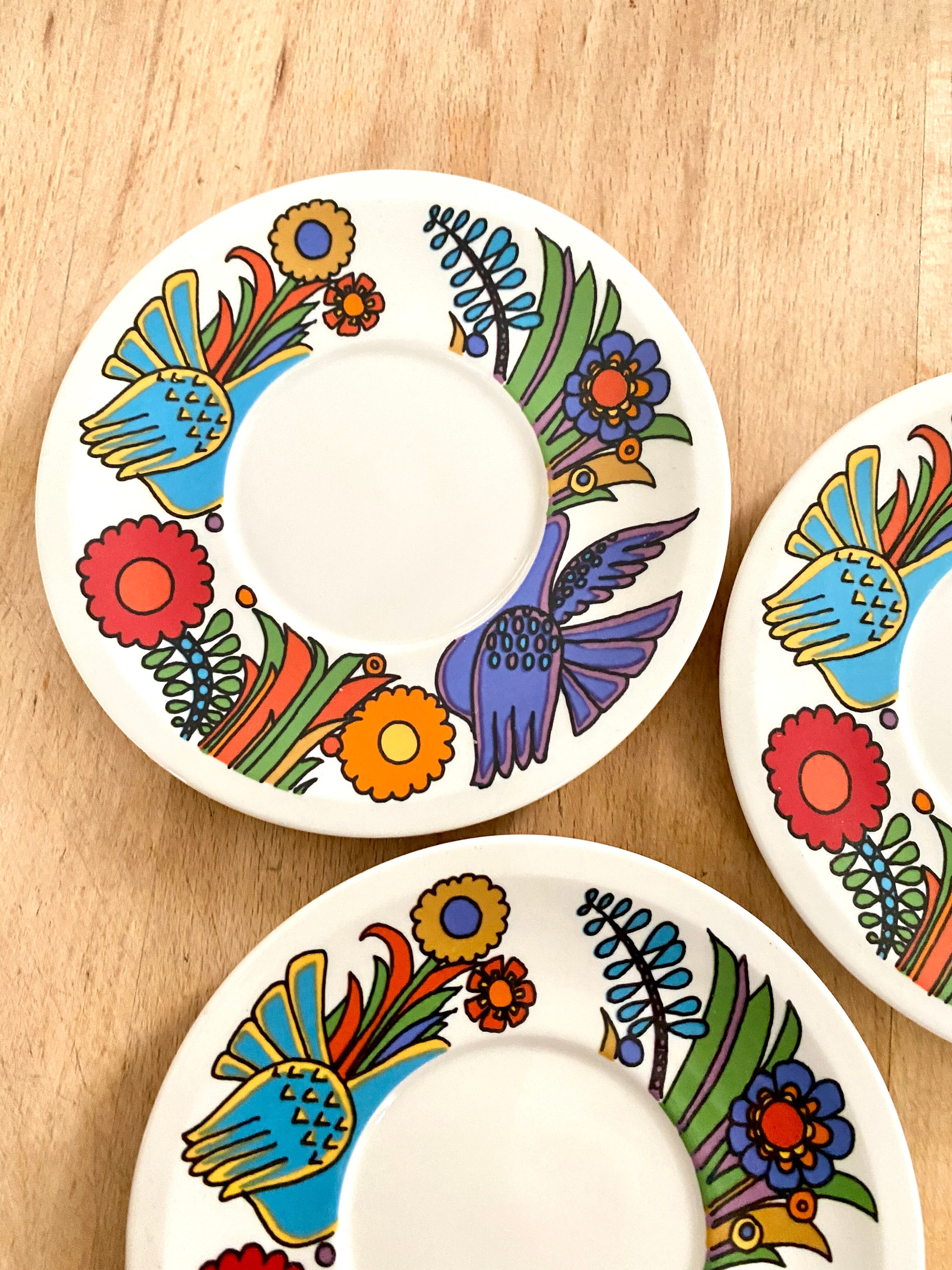 Set of 3 Acapulco saucers from Villeroy and Boch