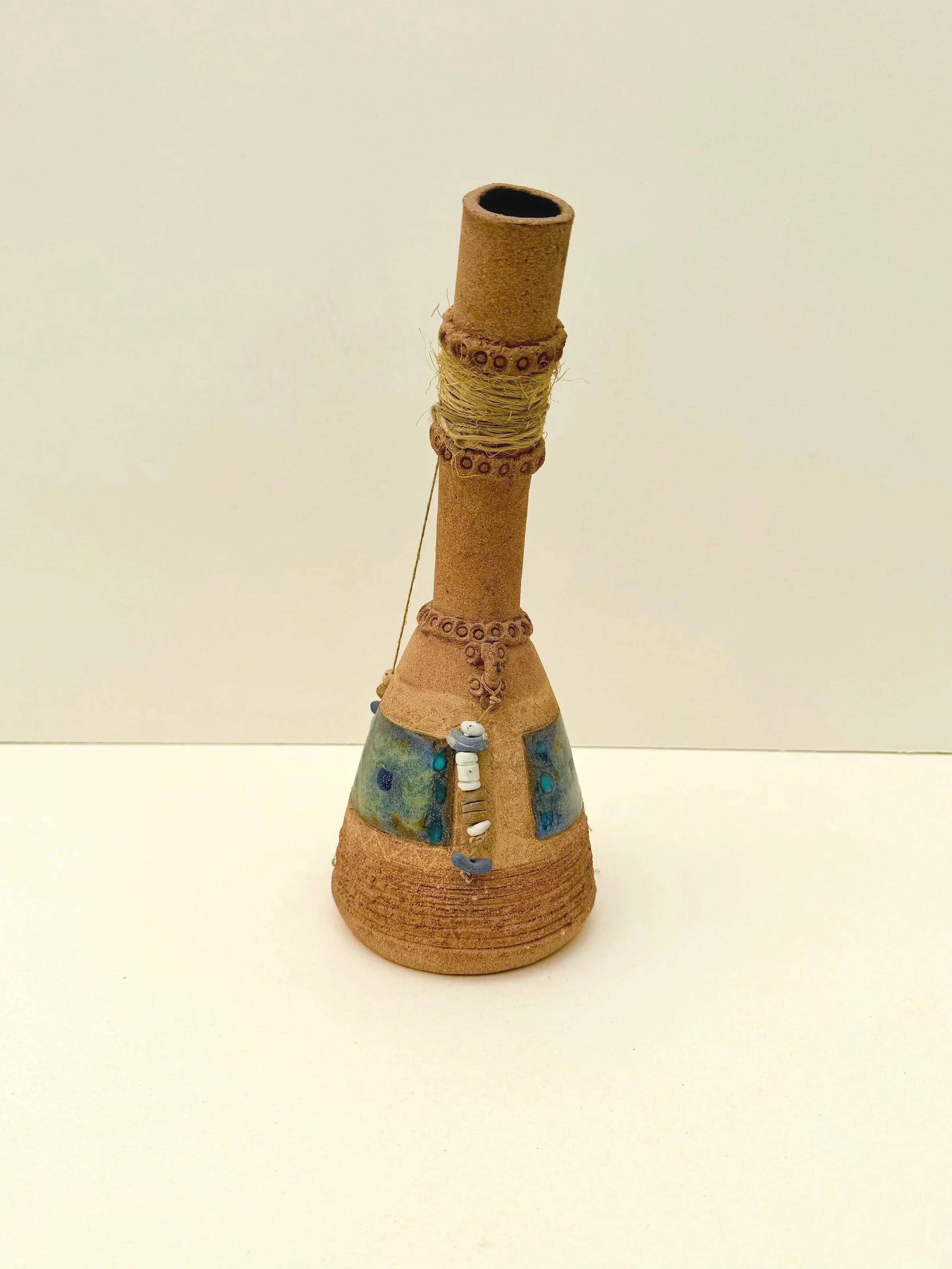Signed ceramic vase
