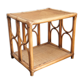 Vintage rattan coffee table