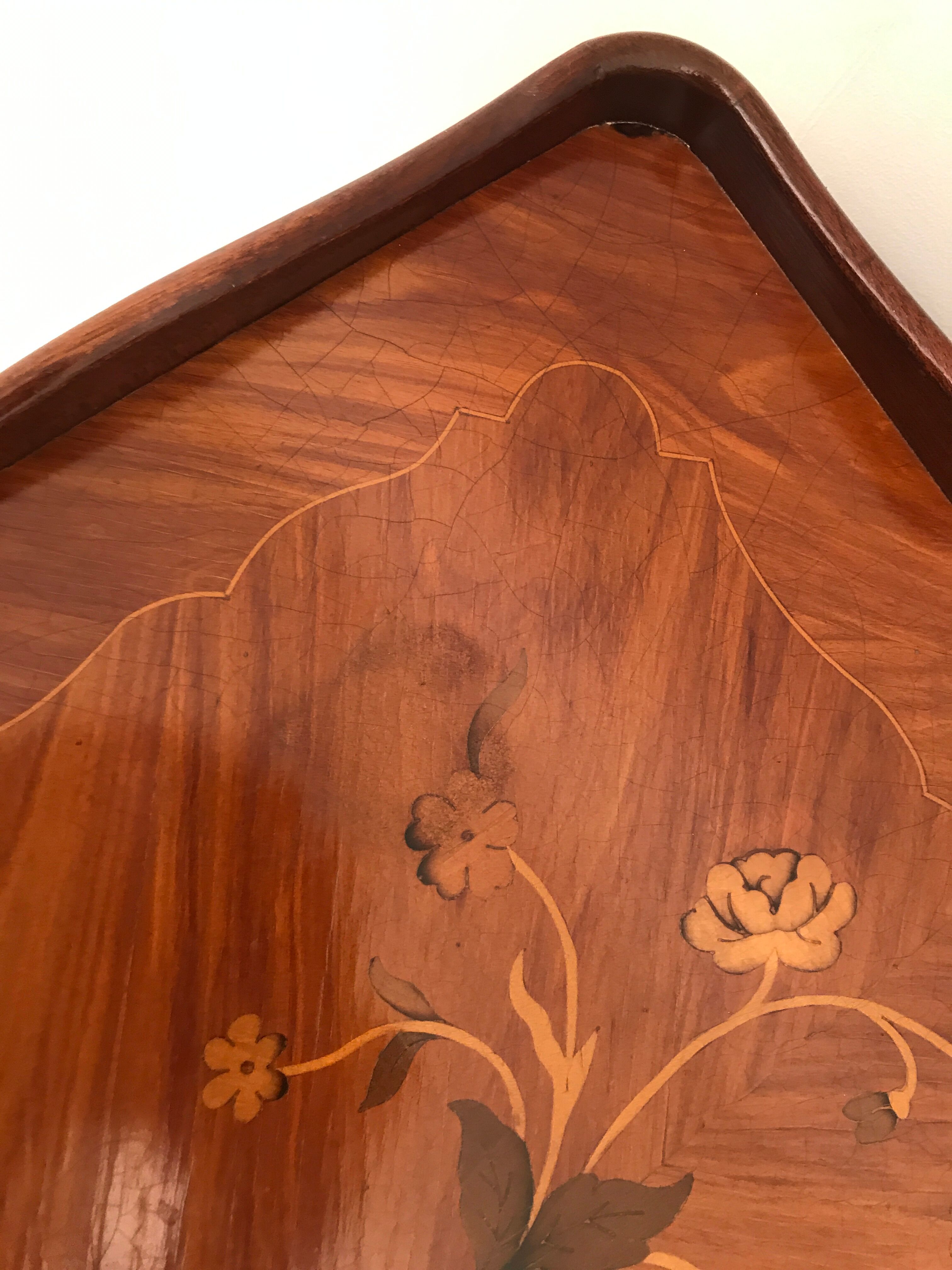 vintage louis XV style rose wooden table