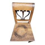 Vintage Alsatian peasant chair from the Directory period