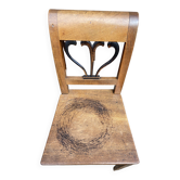 Chaise paysanne alsacienne vintage d'époque directoire