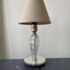 Old glass and mirror table lamp from the 1930s