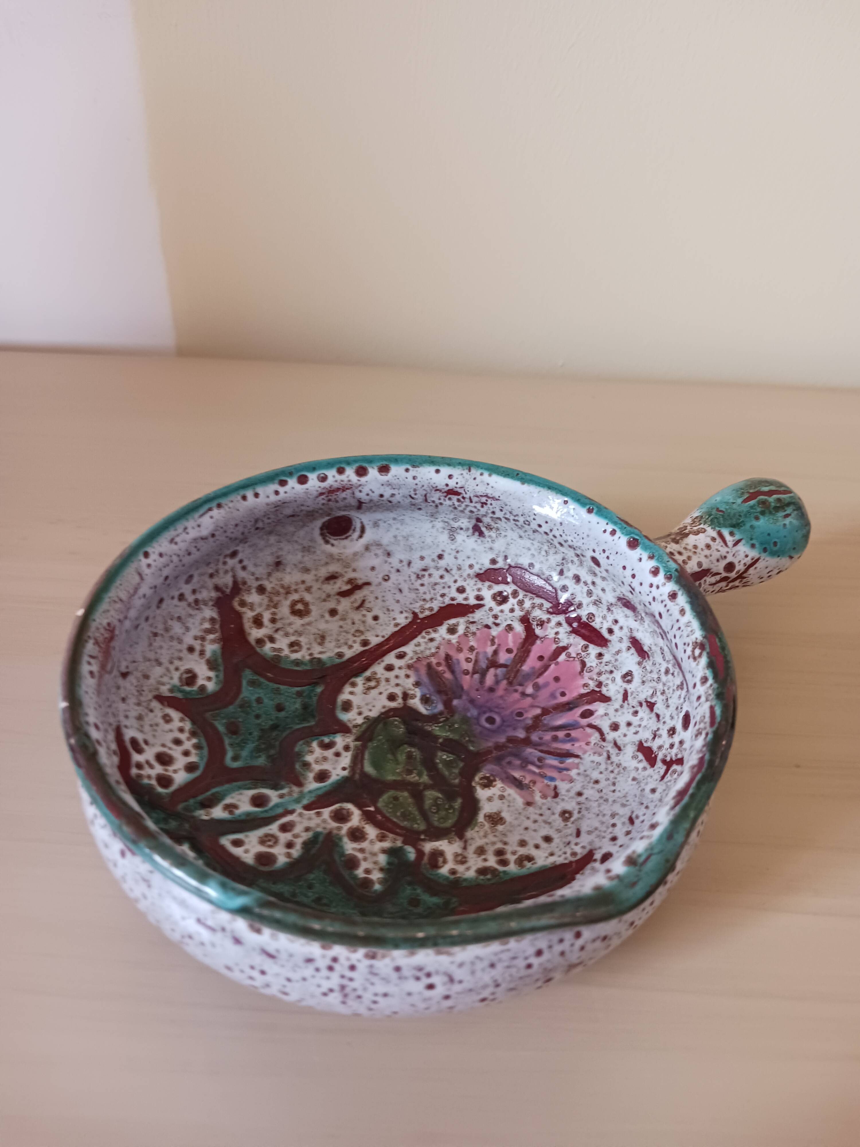 Cassolette ,motif chardon de Vallauris