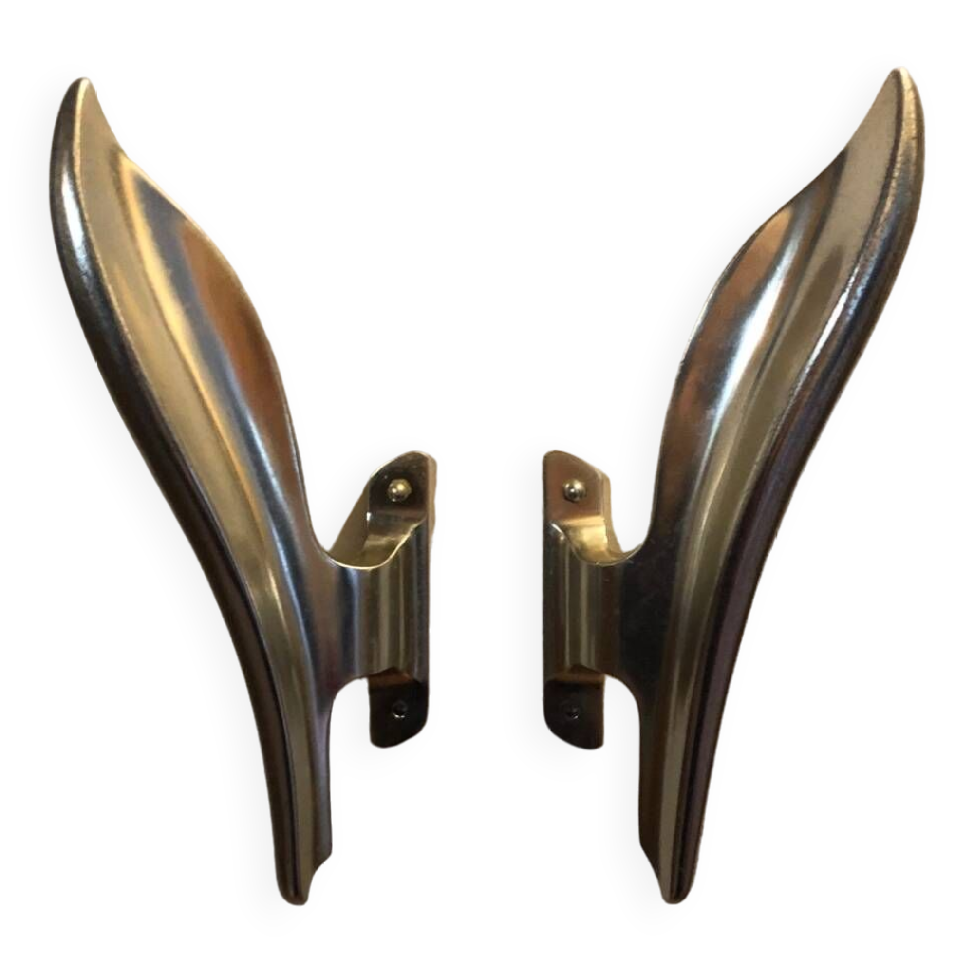 Pair of cast aluminum door handles