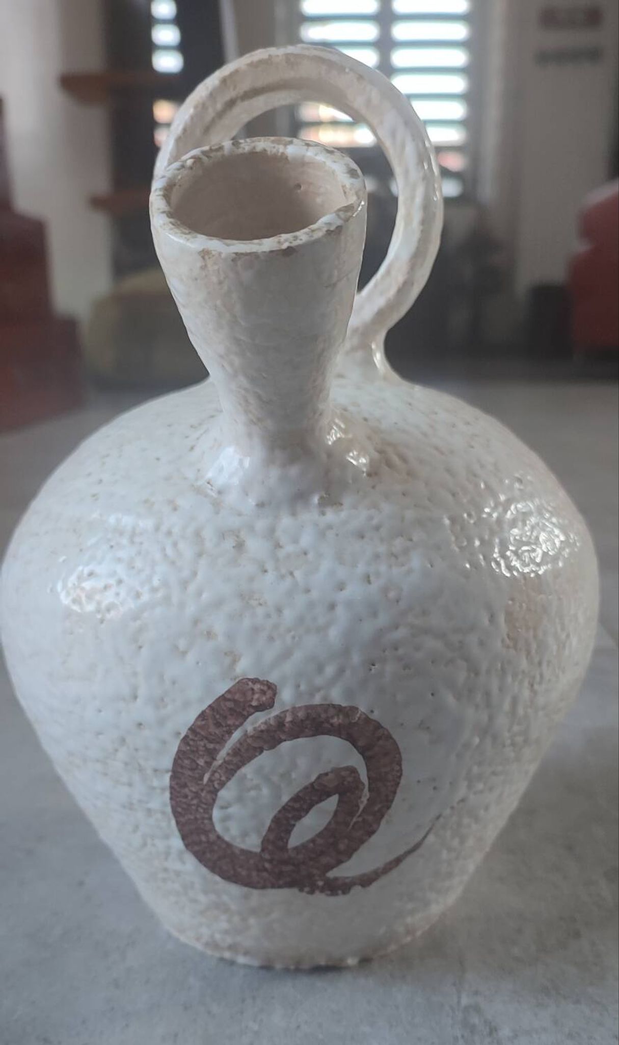 Jug, large ceramic goat by Pablo Sanguino Toledo.