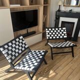 Pair of “Los Angeles” model armchairs by Olivier de Schrijver