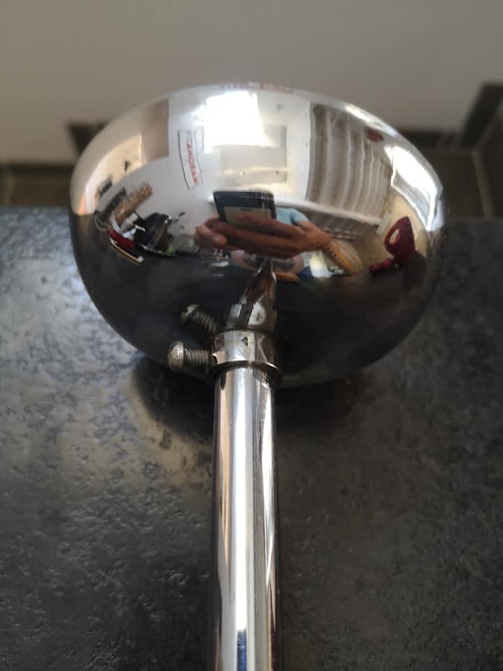 Ceiling lamp globe ball Art Deco opaline Clichy pink 1930