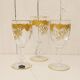 Crystal glass Saint Louis model Massenet gold N°2