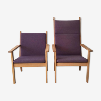 Set of chairs by Hans Wegner for Getama 1980 s