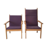 Set of chairs by Hans Wegner for Getama 1980 s
