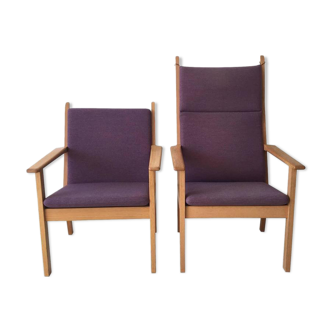 Set of chairs by Hans Wegner for Getama 1980 s