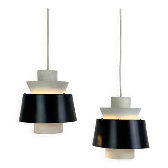 Pair of Tivoli Jørn Utzon pendant lights for Nordisk Solar Denmark, 1950-60s