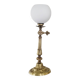 Lampe de table ancienne style Napoléon III en bronze ciselé et globe