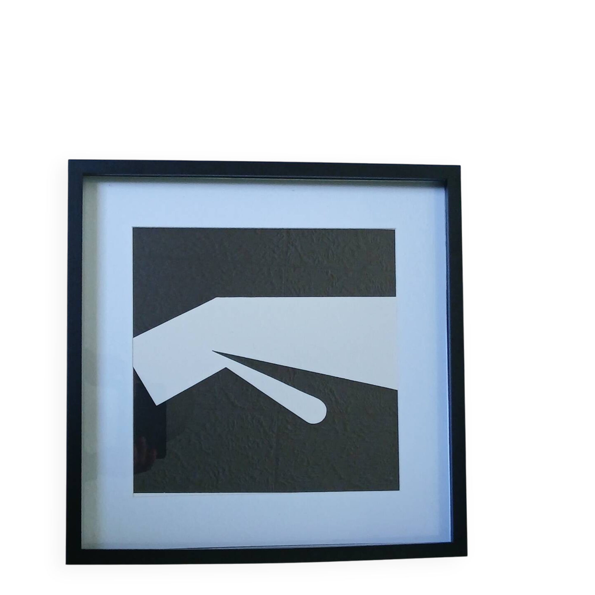 Tableau Vintage Art Optique - Victor Vasarely - Frame 40x40cm
