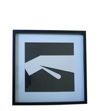 Tableau Vintage Art Optique - Victor Vasarely - Frame 40x40cm