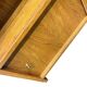 Shallow vintage wooden display cabinet / shelving unit / collector's cabinet