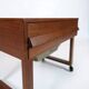Sewing Table With Wheels Made In Teak, Danish Design From 1960s