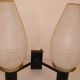 Double vintage wall lights