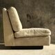 Pair of upholstered armchairs in mottled wool by Eddie Harlis - International Furniture