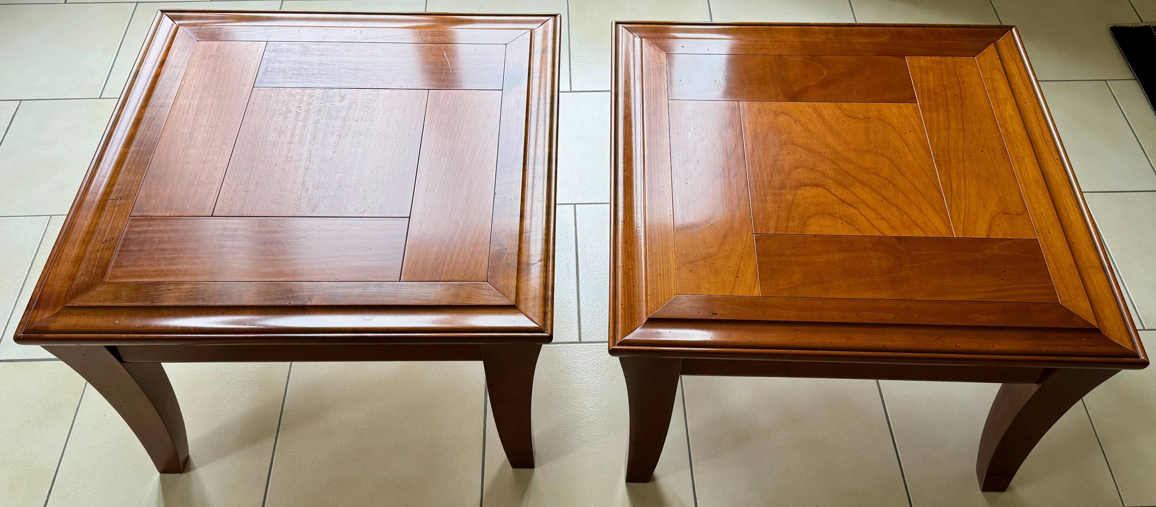 2 bouts de canapé en merisier Roche Bobois