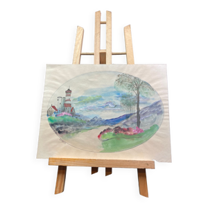 Aquarelle sur papier