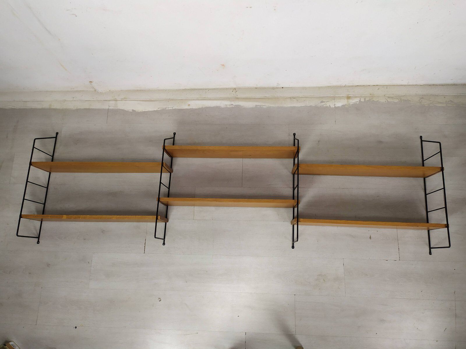 Vintage String wall shelf, 1950s