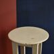 Old off-white wooden side table