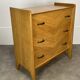 50s chest of drawers with blond wood compass feet