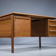 Mid-century teak freestanding desk from GV Møbler, 1960s