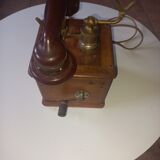 Old hand-cranked telephone