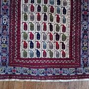 Tapis Persan Afshar fait main 138x112cm