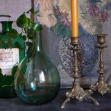 Bougeoir en bronze doré tripode XIXème