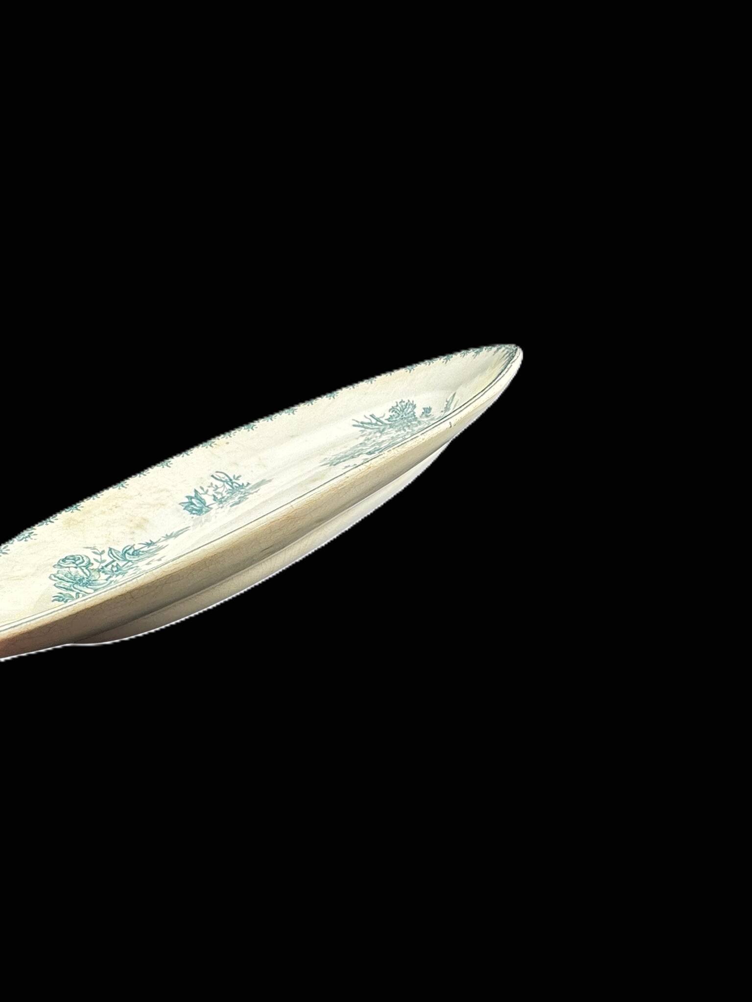 Lot Terre de Fer Anémones Clairefontaine LG –2 Assiettes et 1 Plat Ovale