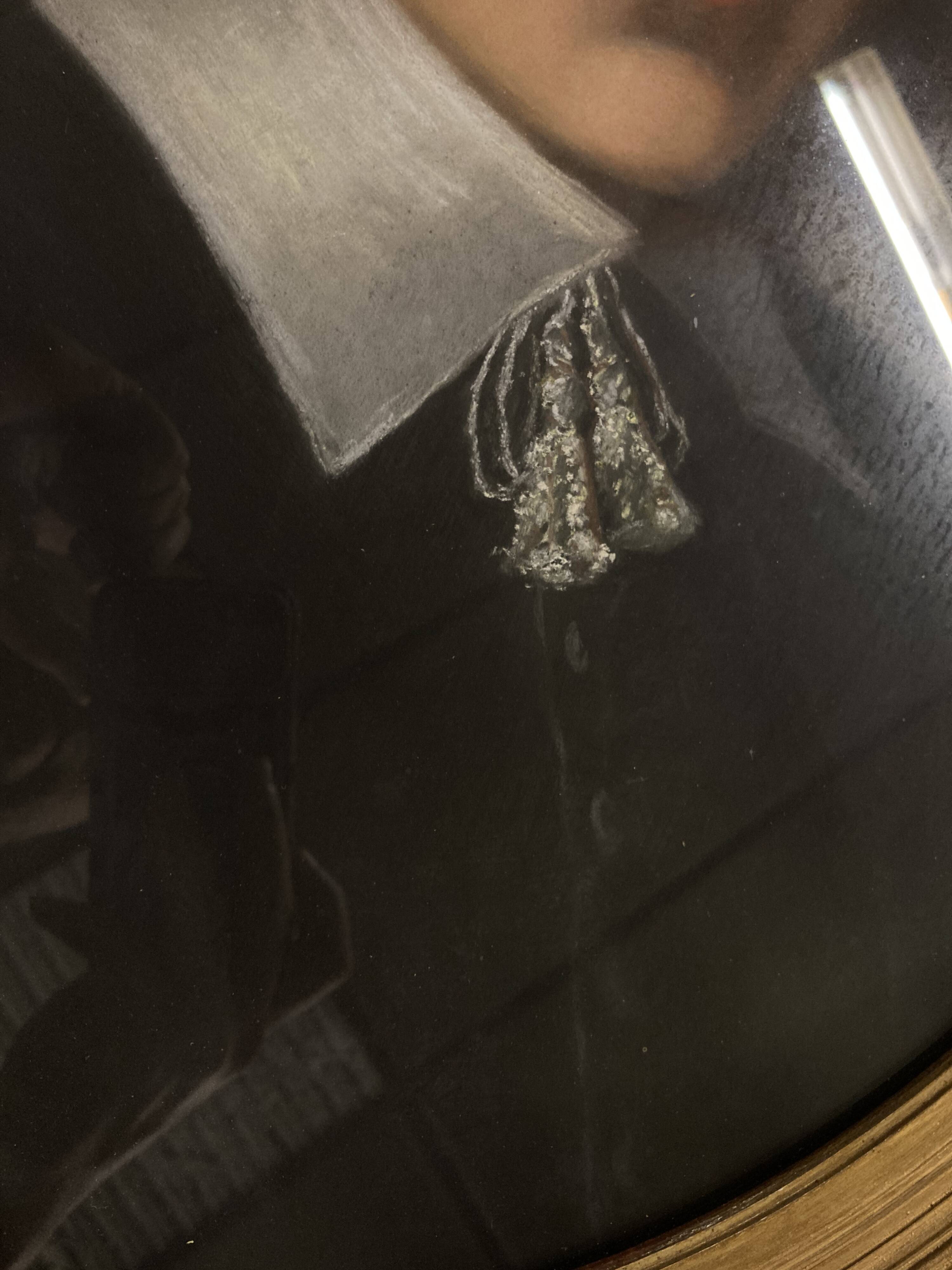 French School of the 19th century, Framed pastel portrait of a man