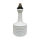 White porcelain lamp foot design geometric decoration 70s