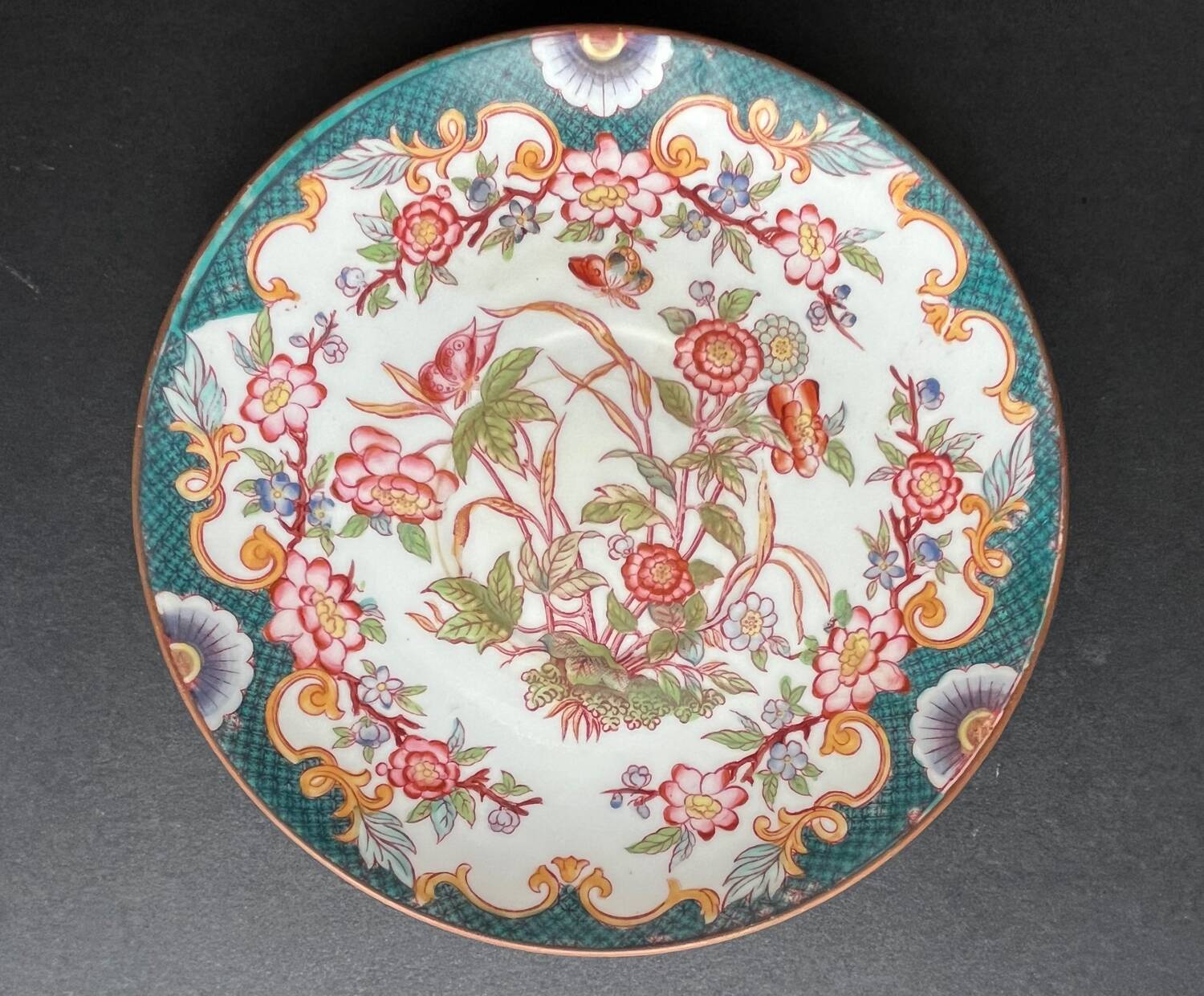4 porcelain tea cups