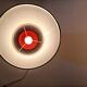 Vintage orange glass lamp signed Robert de Schuytener, 1970.