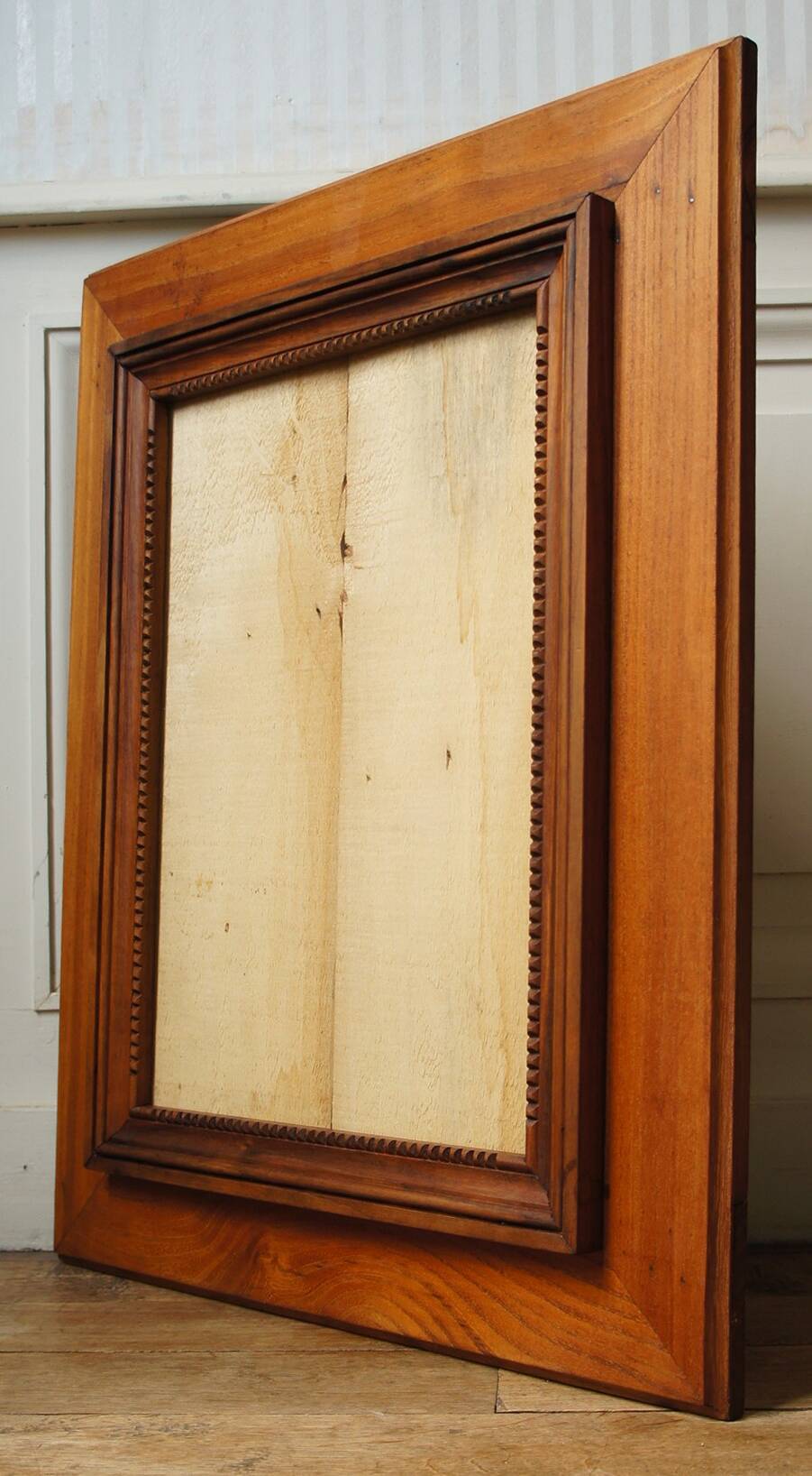 Old “diamond point” frame in solid wood