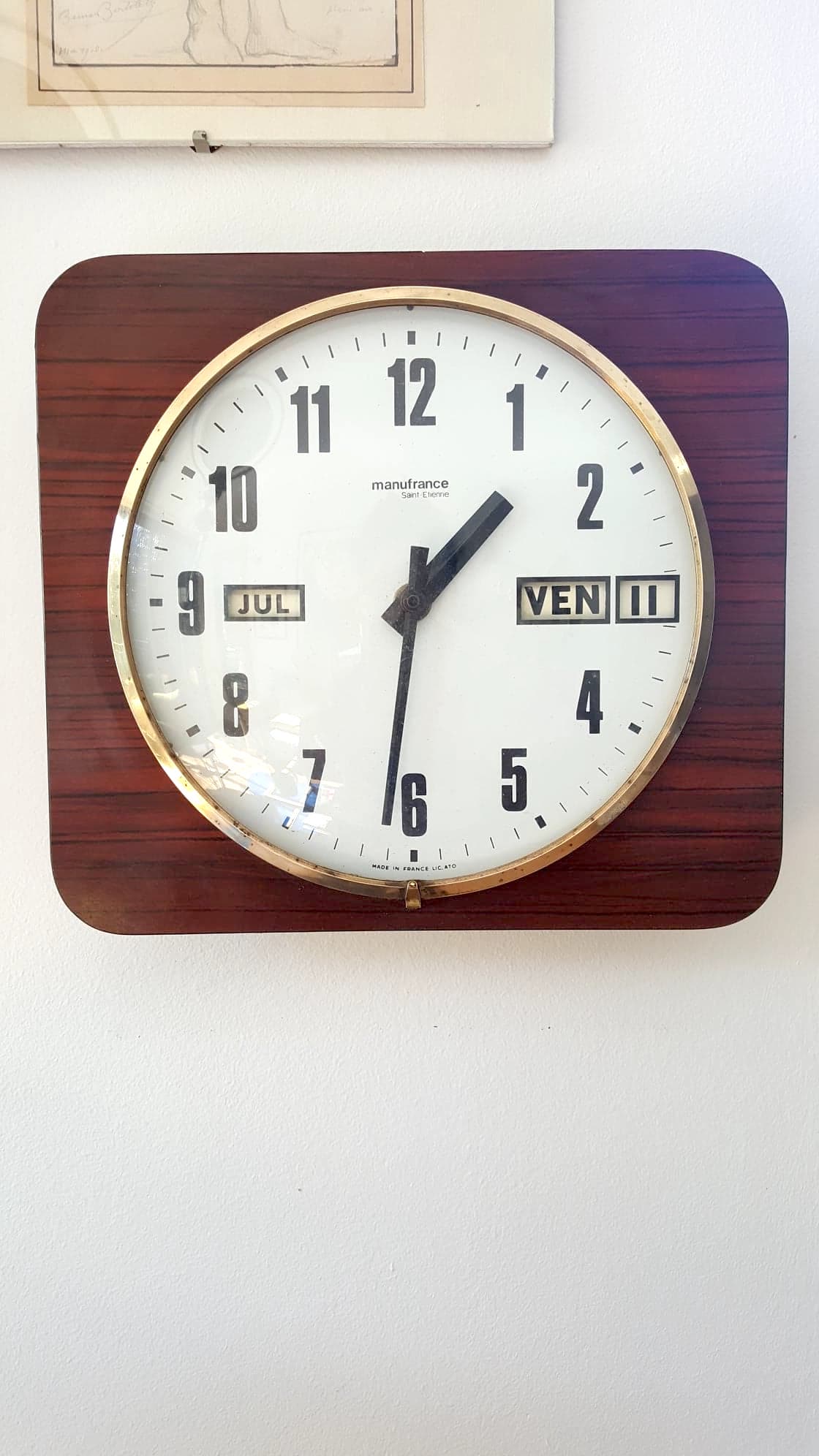 Pendule en formica Manufrance