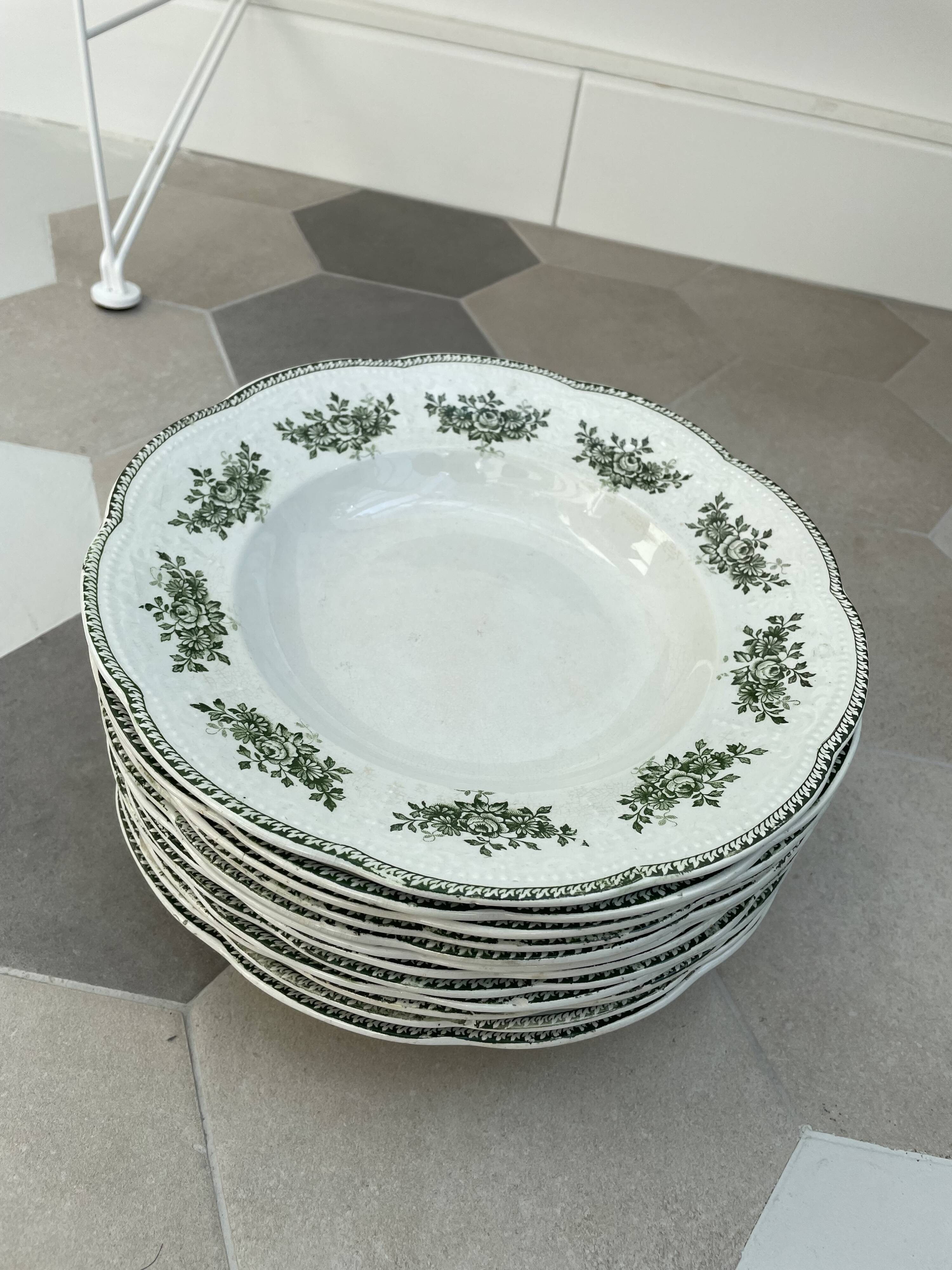 Many old plates