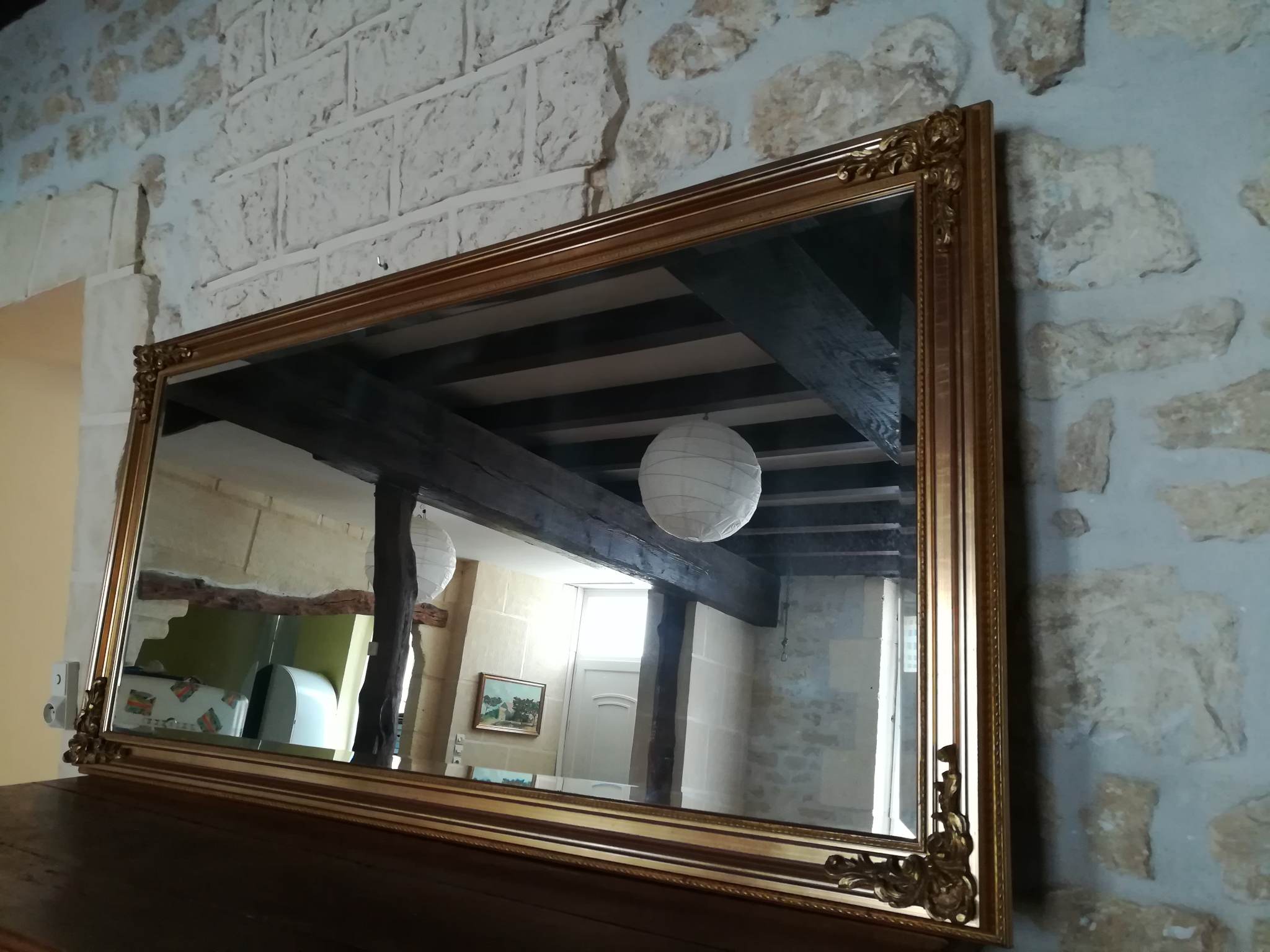 Miroir doré