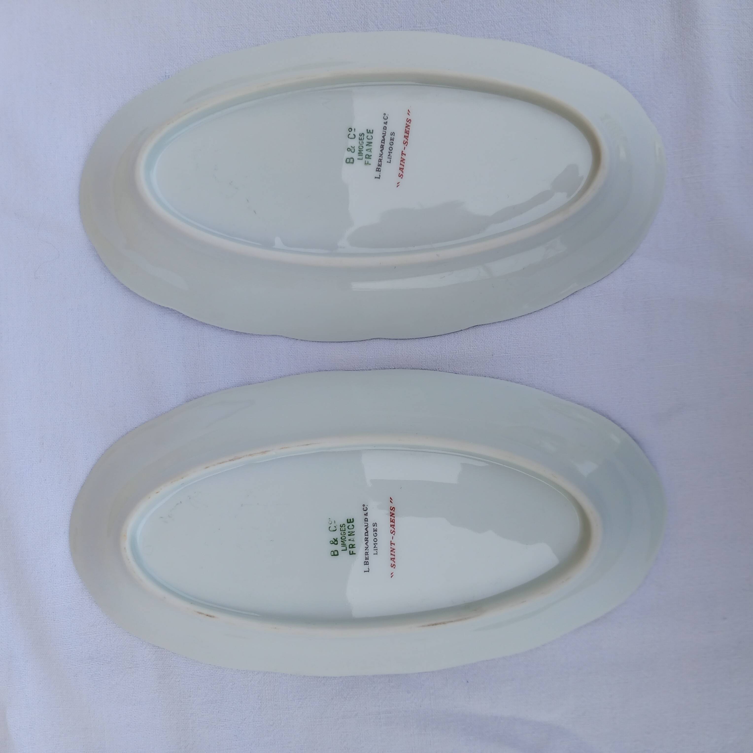 2 Bernardaud porcelain bowls - Saint-Saens model - 1970s