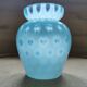 Vintage turquoise glass vase