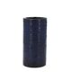 Blue chamotte ceramic roller vase, 1970s
