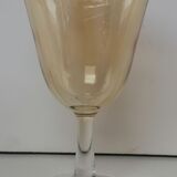 6 iridescent harlequin glasses in port